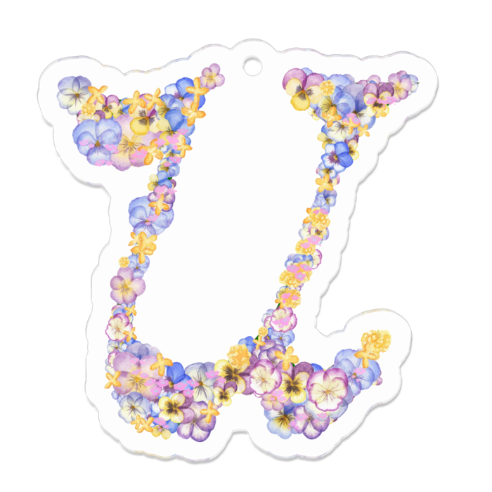 U　アクリルキーホルダー - 50 x 50 (mm)(20)