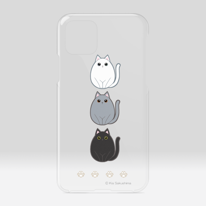 ムジころねこクリアiPhoneケース - iPhone11Pro