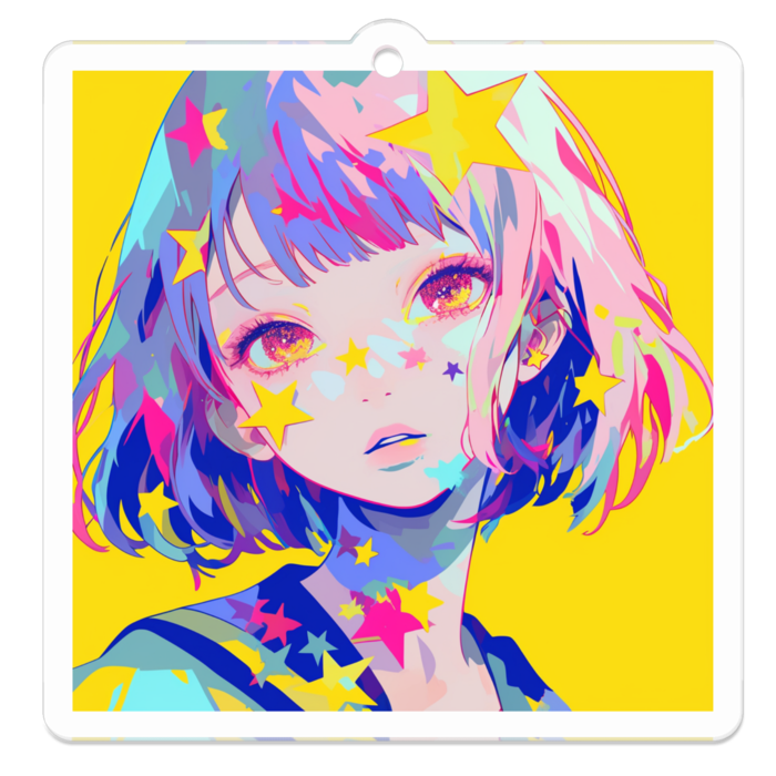 アクリルキーホルダー - 50 x 50 (mm)