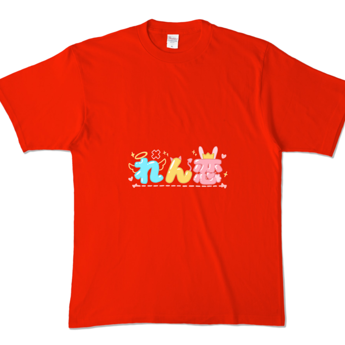 カラーTシャツ - XL - レッド (濃色)