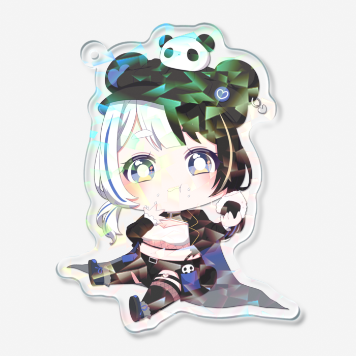 ホログラムアクリルキーホルダー - 70 × 70mm