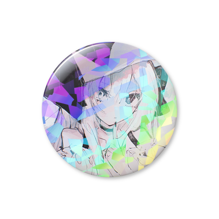 ホログラム缶バッジ - 76mm