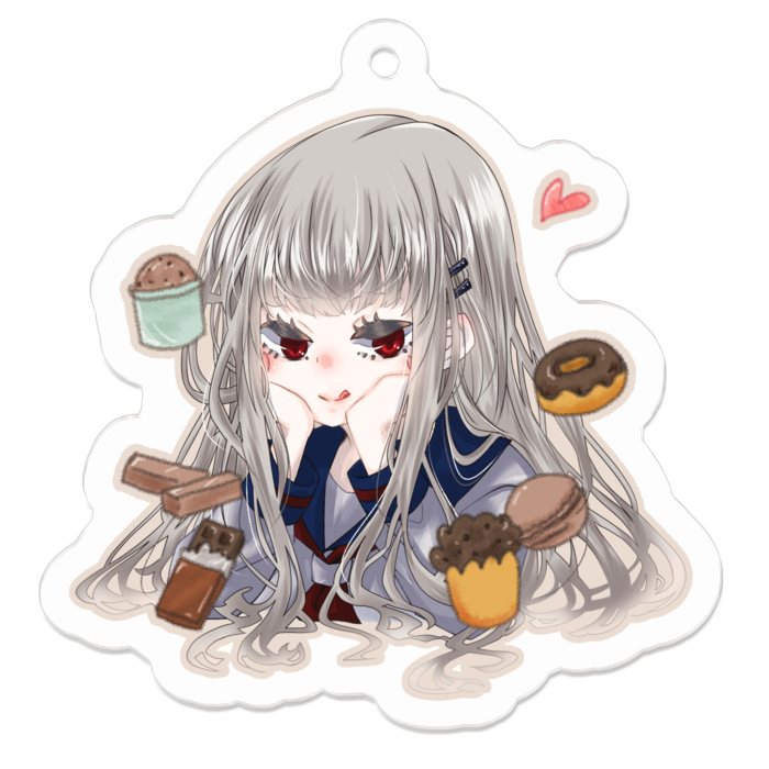 アクリルキーホルダー - 50 x 50 (mm)