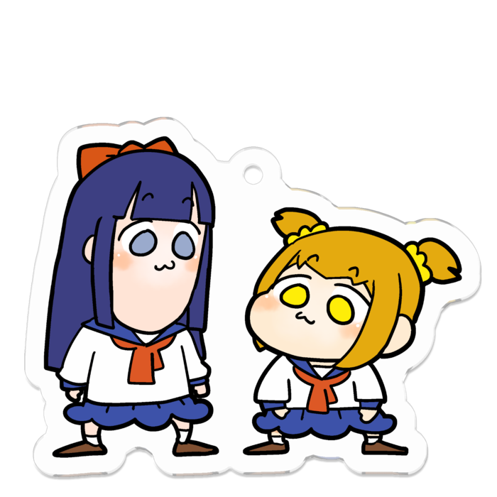 ポプ子とピピ美アクリルキーホルダー