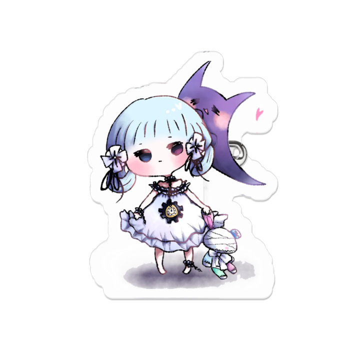 コクリコちゃんと悪魔 アクリルバッジ - mooou - BOOTH