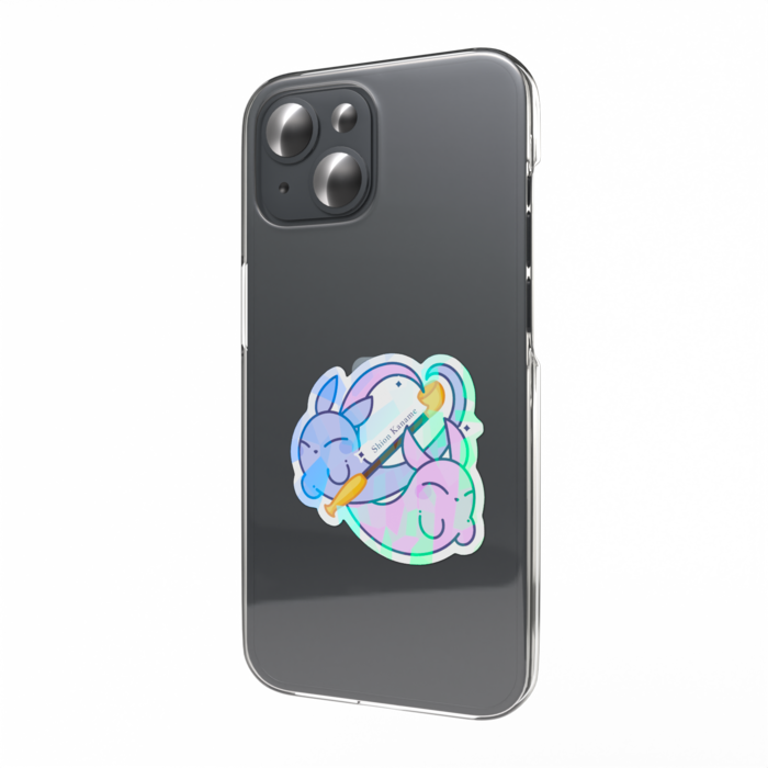 ホログラムスマホステッカー - 縦