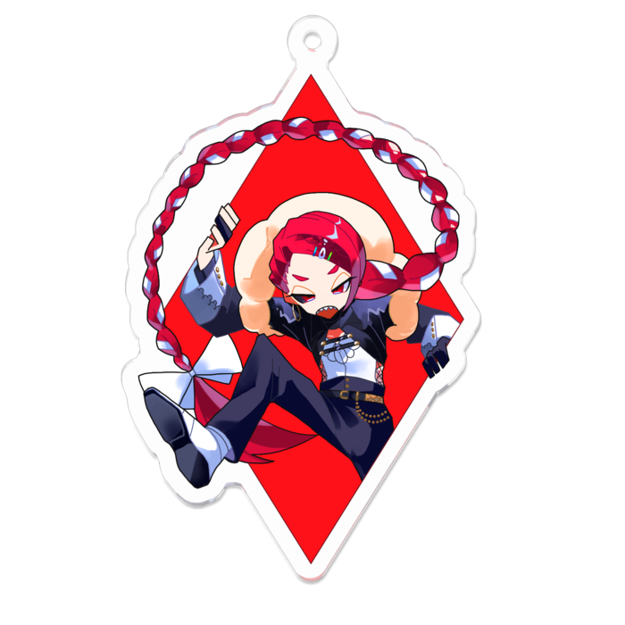 アクリルキーホルダー（コーティング） - 70 x 70 (mm)