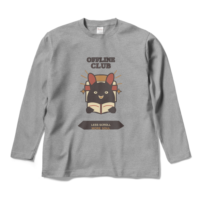 ロングスリーブTシャツ - M - 杢グレー