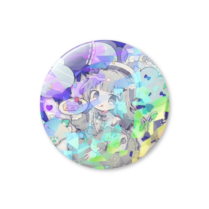 ホログラム缶バッジ - 76mm