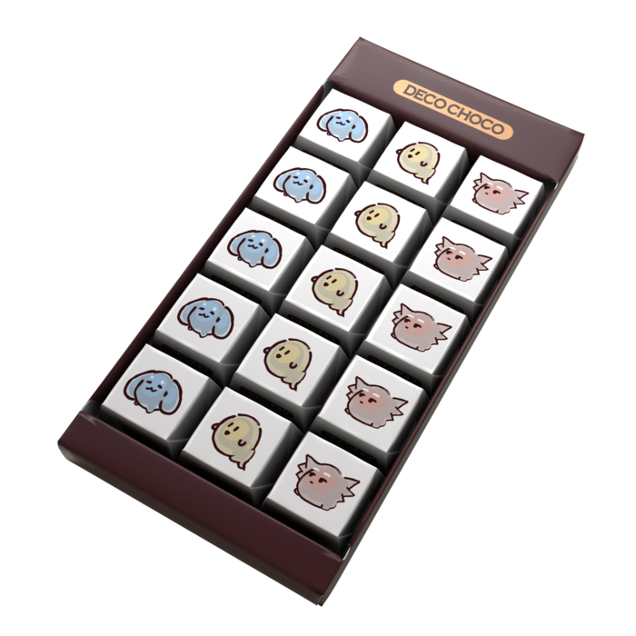 DECOチョコ - 列ごとにデザイン
