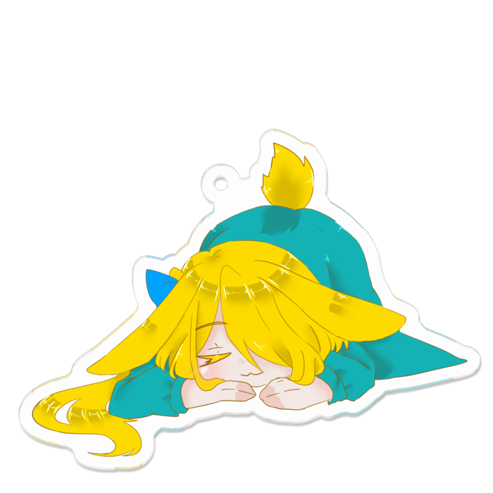 おねんね兎キーホルダーM（70✕70）