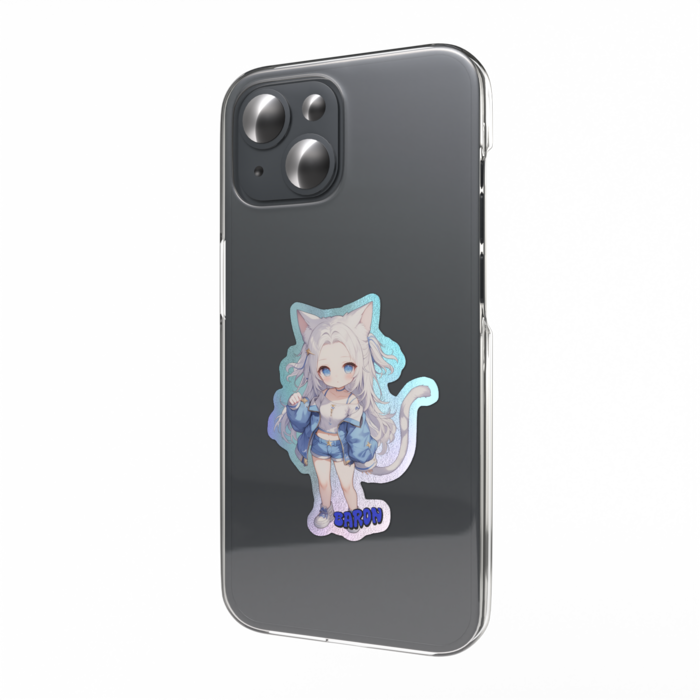 オーロラスマホステッカー - 縦