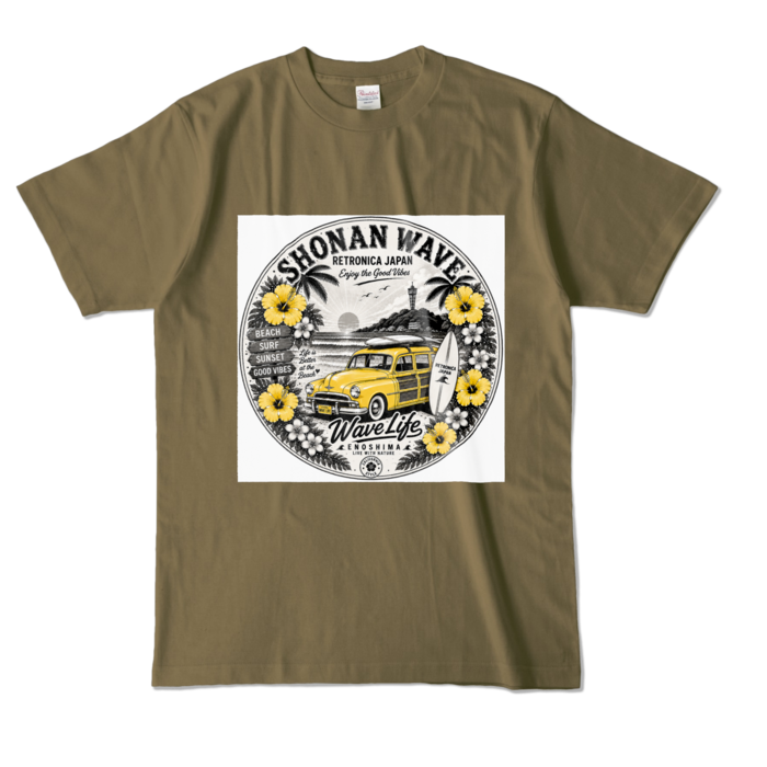 カラーTシャツ - L - オリーブ (濃色)