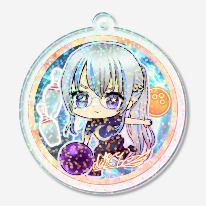 ホログラムアクリルキーホルダー - 50 × 50mm