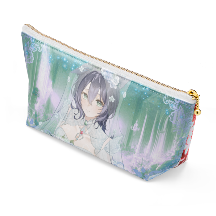 ポーチ - 長さ21.5cm / 高さ10cm - ホワイト