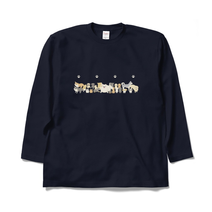 ロングスリーブTシャツ　紺　XL