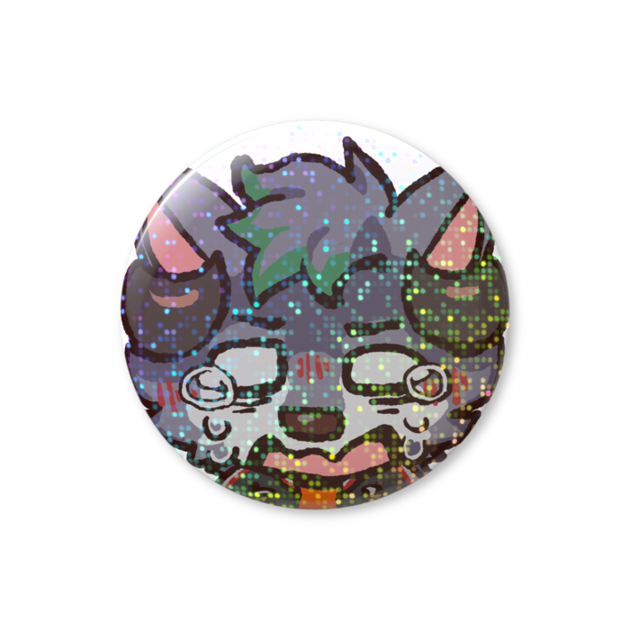 ミニカサイ缶バッチ【泣】