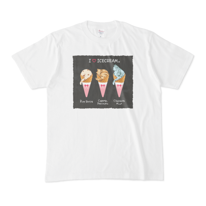 Tシャツ アイスクリーム Bgチャコールブラック もももーこ Booth Booth