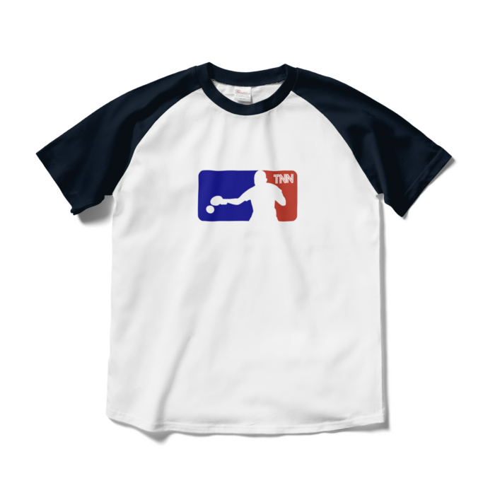 TNN放送局オフィシャルTシャツ - M - ホワイト×ネイビー