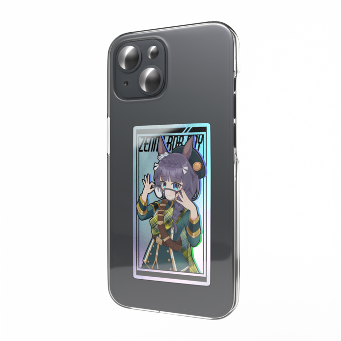 オーロラスマホステッカー 黒