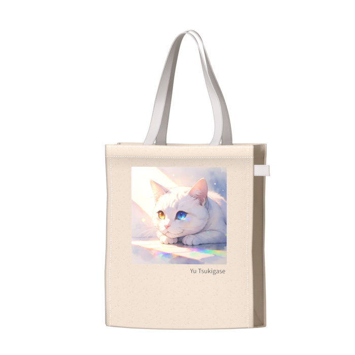 ツートンカラーバッグ - ホワイト - W34 × H41 × D14cm
