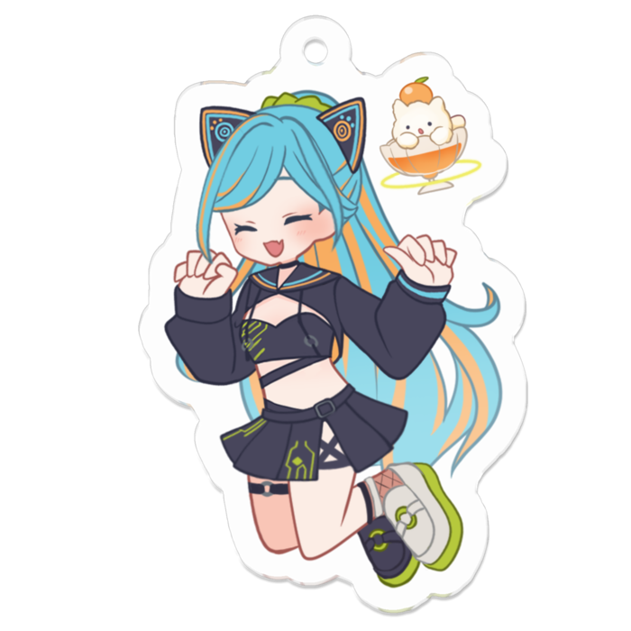 アクリルキーホルダー - 50 x 50 (mm)(ピールちゃん有)