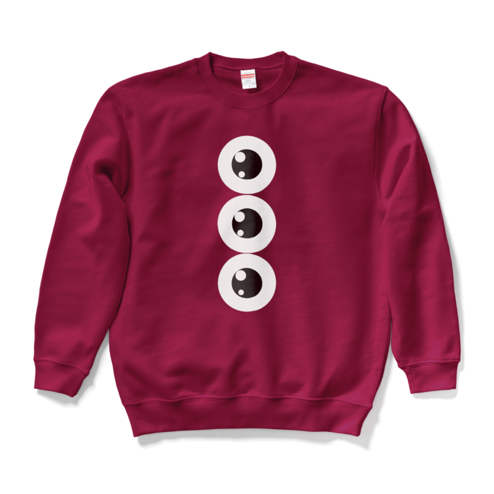 めだま三兄弟スウェット - L - バーガンディ