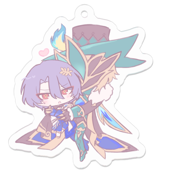 アクリルキーホルダー - 50 x 50 (mm)