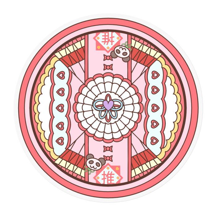 ステッカー - 100 x 100 (mm)