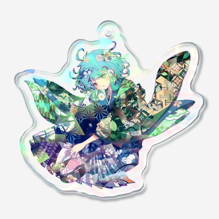 ホログラムアクリルキーホルダー - 50 × 50mm