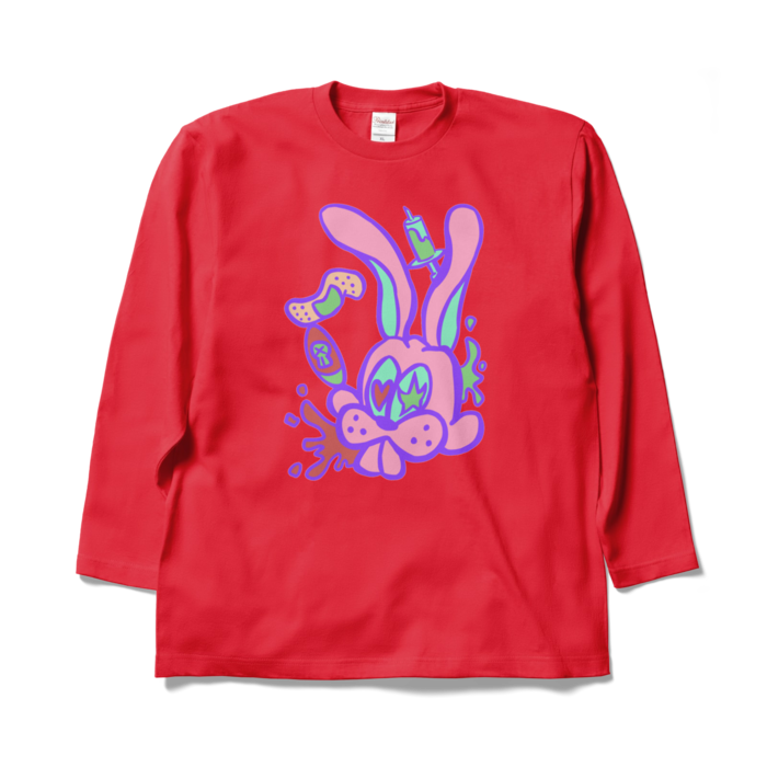 ロングスリーブTシャツ - XL - レッド