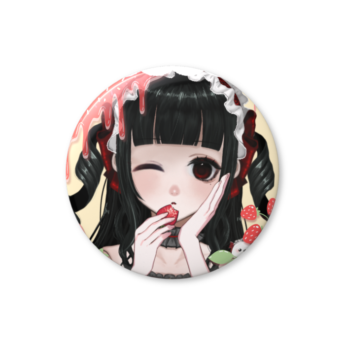 あうるのかわいい缶バッジ(いちご)