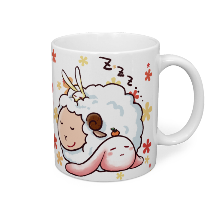 もちうさぎと羊