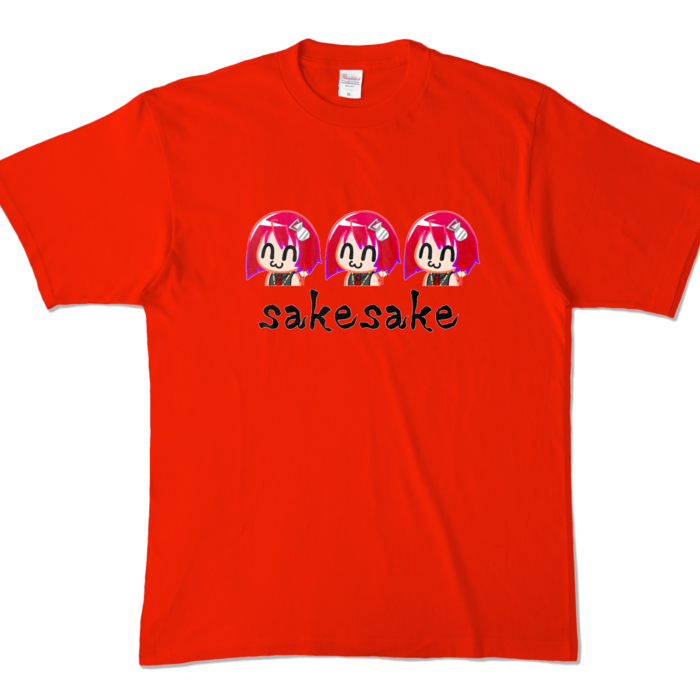 カラーTシャツ - XL - レッド (濃色)