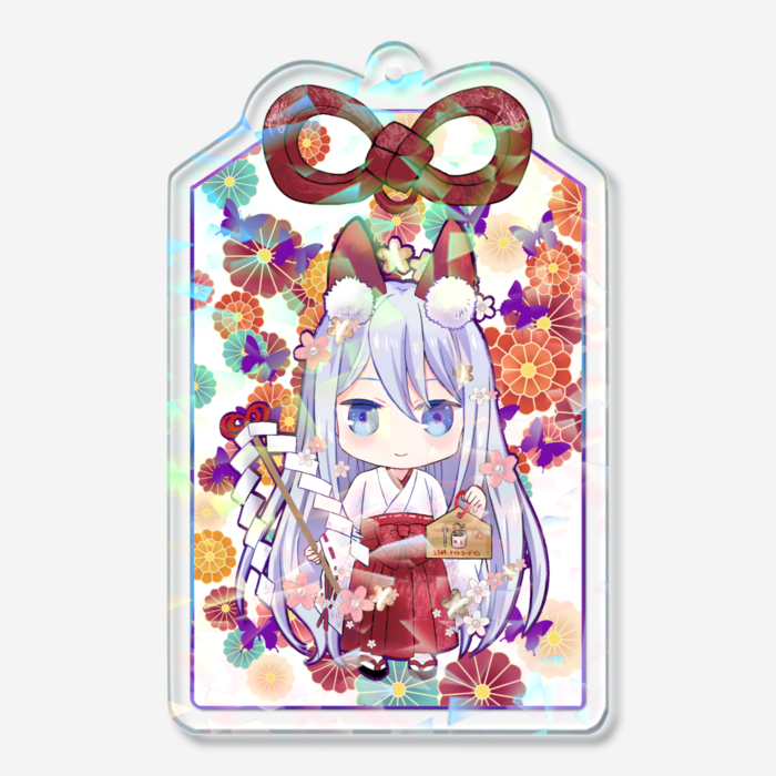 ホログラムアクリルキーホルダー - 70 × 70mm
