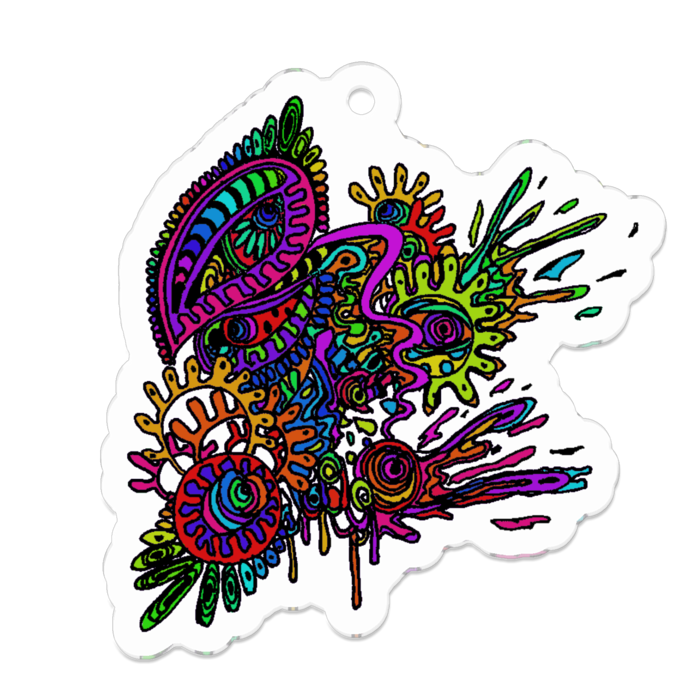 アクリルキーホルダー - 50 x 50 (mm)