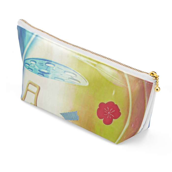 ポーチ - 長さ21.5cm / 高さ10cm - ホワイト