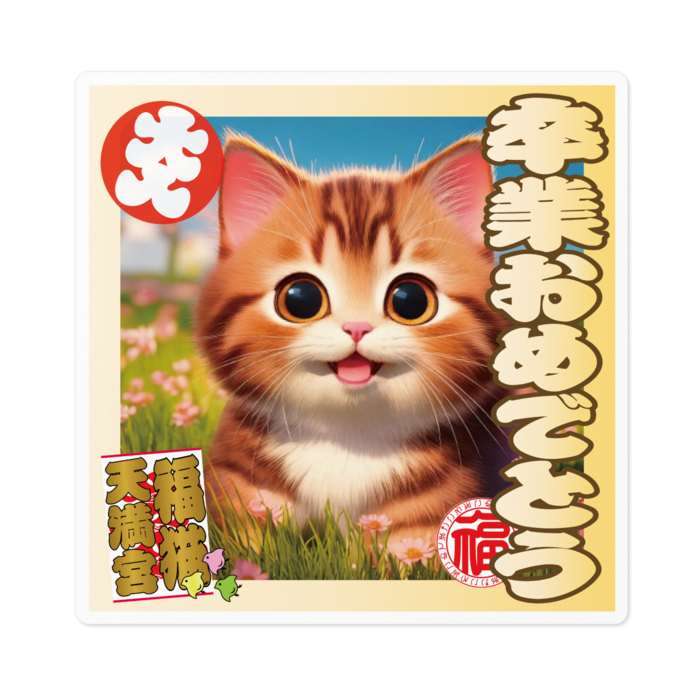 ステッカー - 100 x 100 (mm)