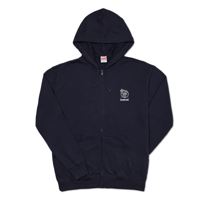 ジップパーカー - XL - ネイビー