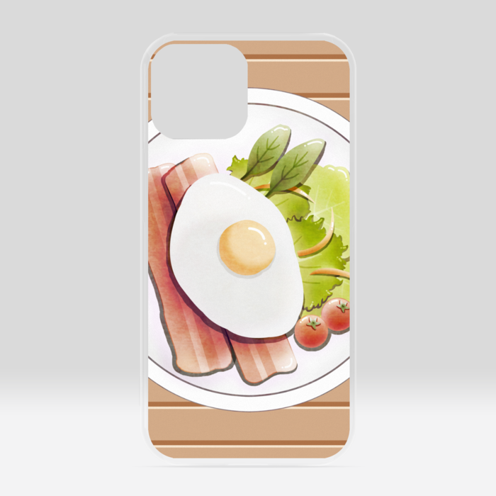 クリアiPhoneケース ベージュ iPhone 13mini