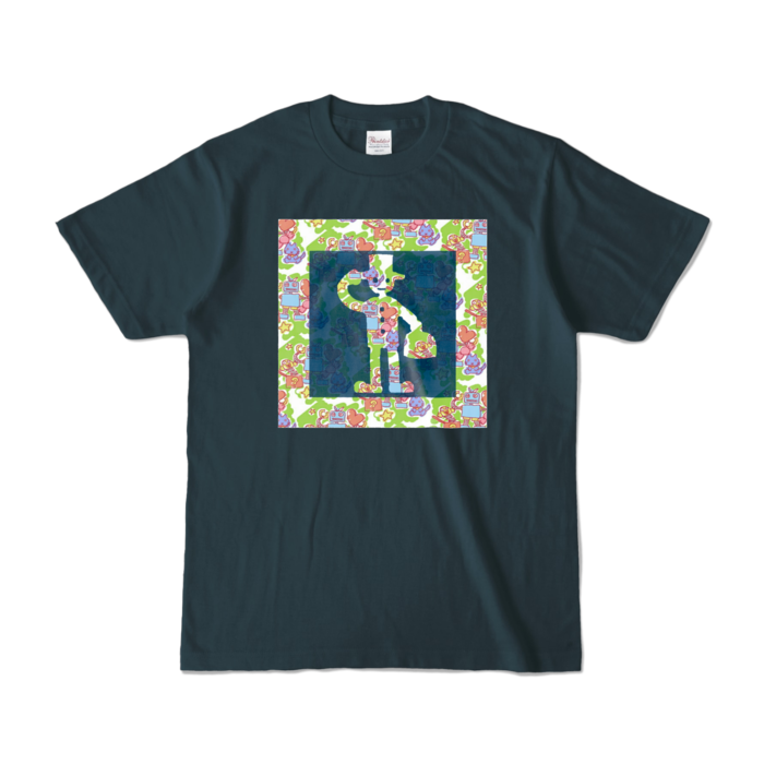 カラーTシャツ - S - デニム (濃色)