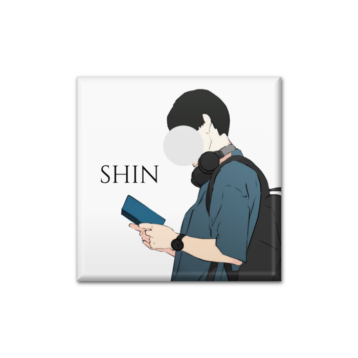 缶バッジ - 四角形40mm