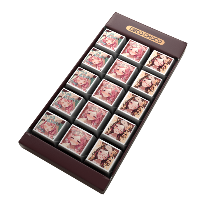 DECOチョコ - 列ごとにデザイン