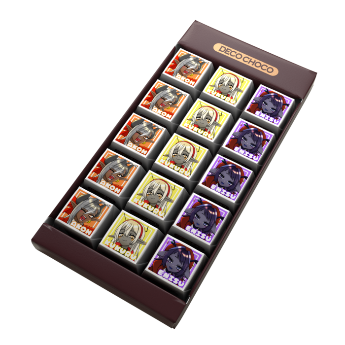 DECOチョコ - 列ごとにデザイン