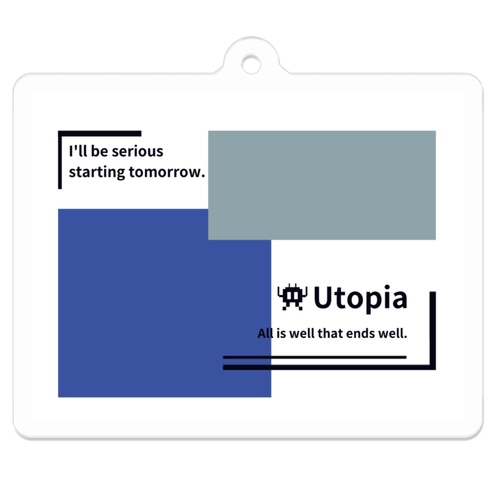 イリスシャツ柄 - 50 x 50 (mm)
