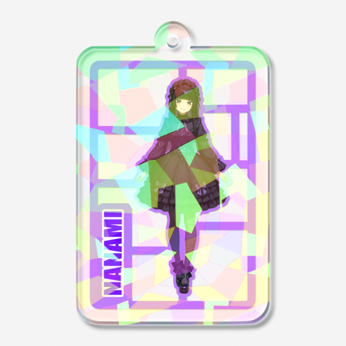 ホログラムアクリルキーホルダー - 50 × 50mm