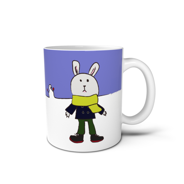 うさぎ全身・マグカップ - 直径 8 cm / 高さ 9.5 cm(1)