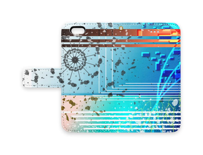 手帳型iPhoneケース - iPhone6 - ストラップ穴 あり