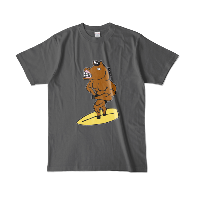 カラーTシャツ - L - チャコール (濃色)