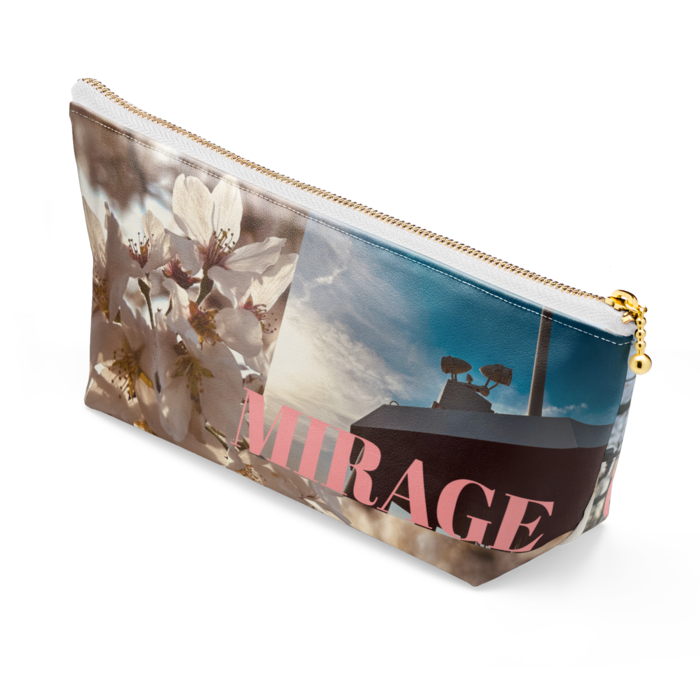 ポーチ - 長さ21.5cm / 高さ10cm - ホワイト